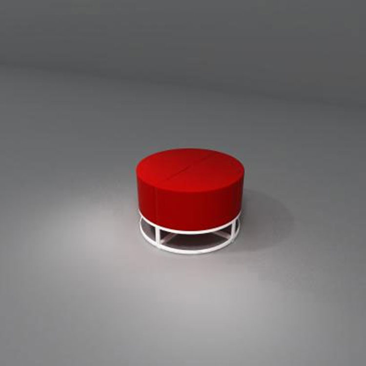 भण्डारणको साथ असबाबयुक्त आराम स्टूल